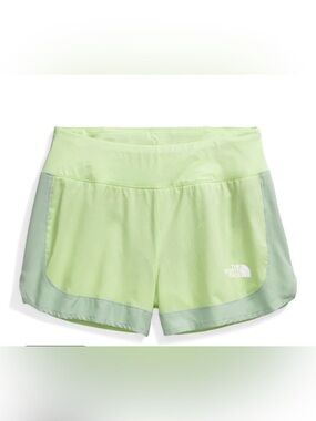 NWT North Face Summer LT Shorts Women's Astro Lime Mist Sage 2.5" Size XL